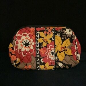 Vera Bradley Retired Limited Edition Bittersweet Wedge Cosmetic Travel Makeup